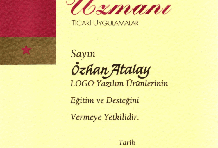 Logo Sistem Uzmanı Sertifikası Logo Sistem Uzmanı Sertifikası