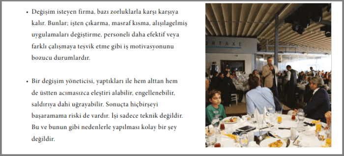 yönetim danışmanlığı Kurumsal Dönüşüm Danışmanlığı